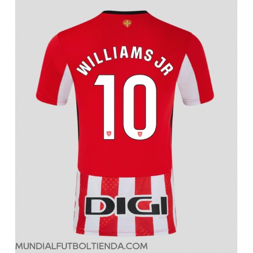 Camiseta Athletic Bilbao Nico Williams #10 Primera Equipación Replica 2024-25 mangas cortas